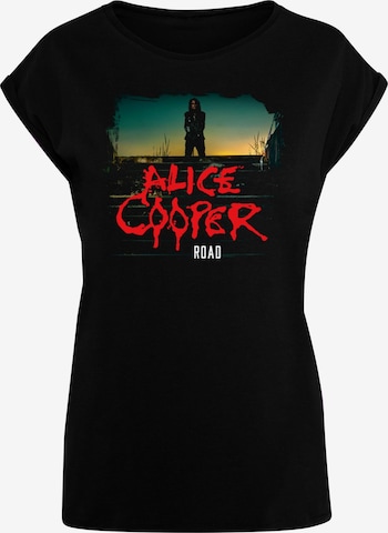 Merchcode T-Shirt 'Alice Cooper - Back Road' in Schwarz: predná strana