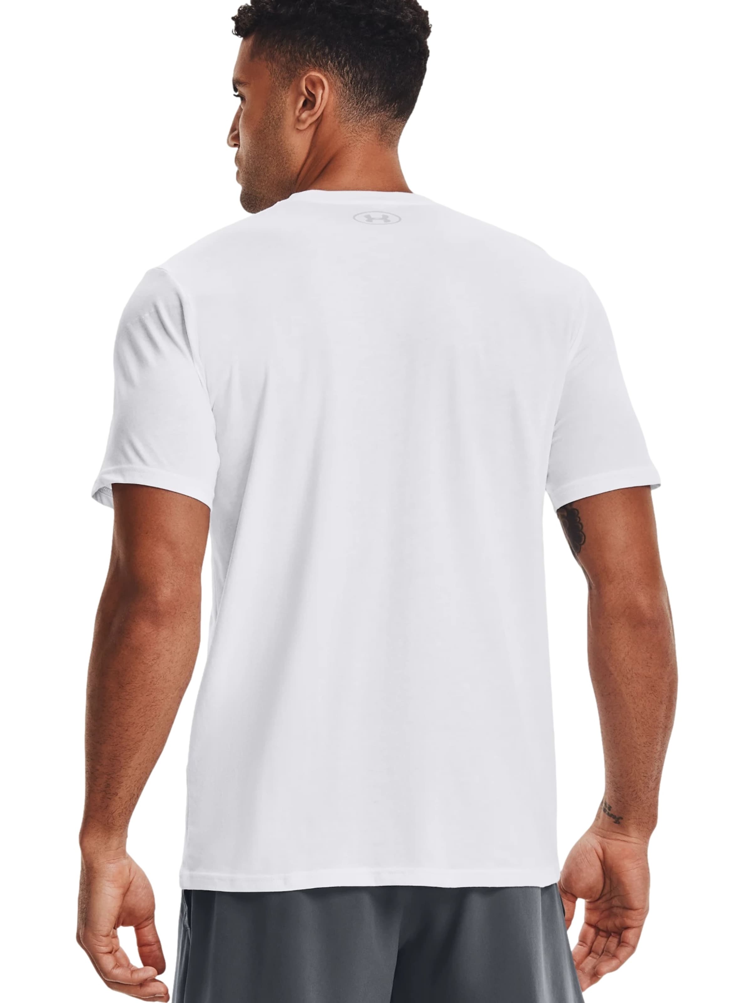 T-Shirt 'Team Issue Wordmark' UNDER ARMOUR en blanc