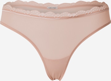 Calvin Klein Underwear Стринги в Бежевый: спереди