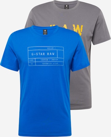 G-Star RAW Tričko - Modrá: predná strana