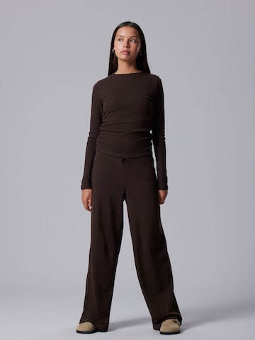 LMTD Wide leg Pants in Brown