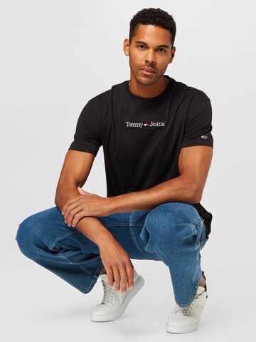 Tommy Jeans قميص بلون أسود