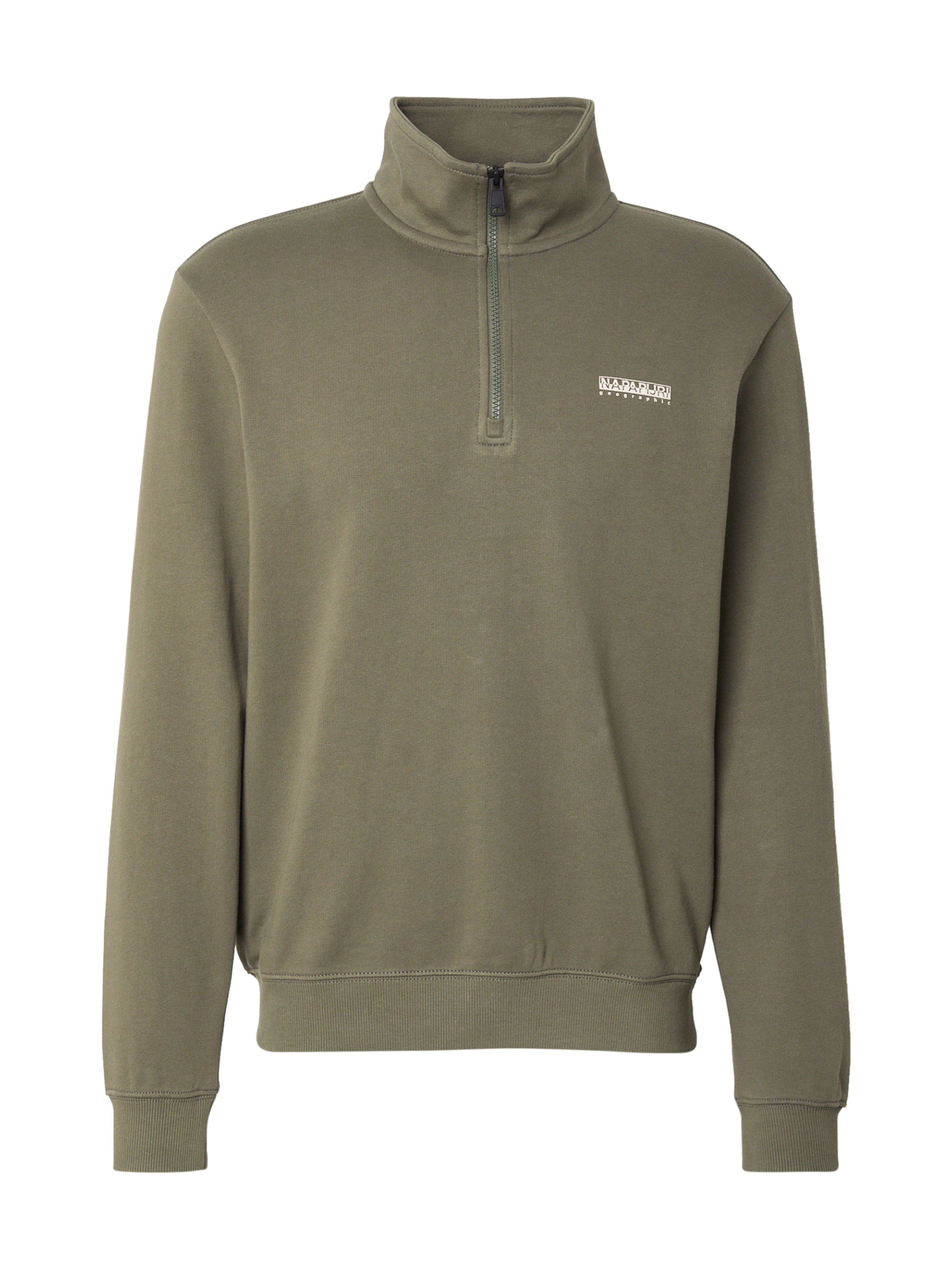 NAPAPIJRI Μπλούζα φούτερ σε πράσινο: μπροστά