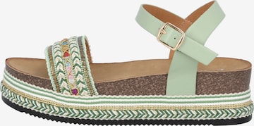 Palado Sandal 'Segour' in Green: front