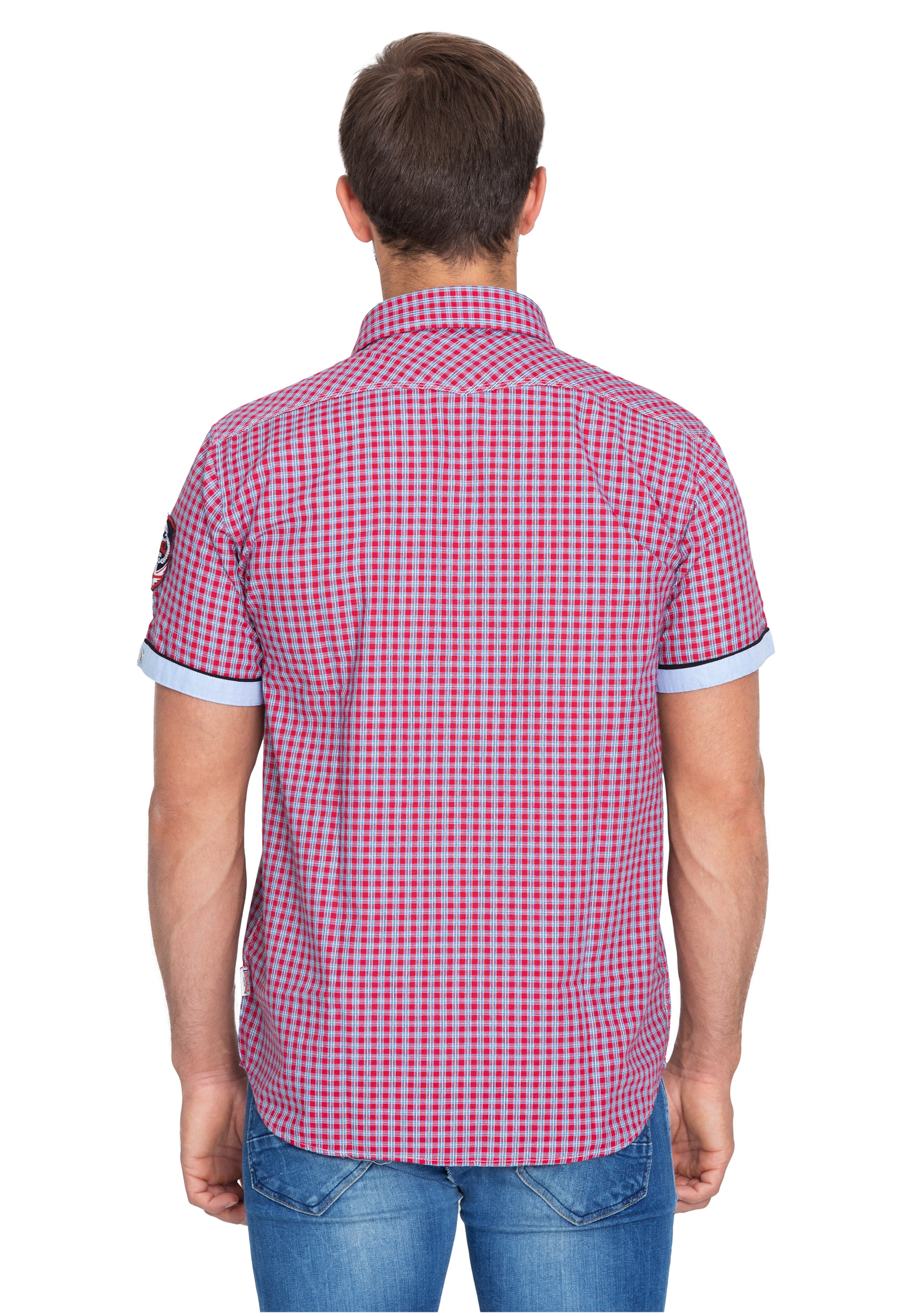 LONSDALE Úzky strih Košeľa 'Berny' - Červená