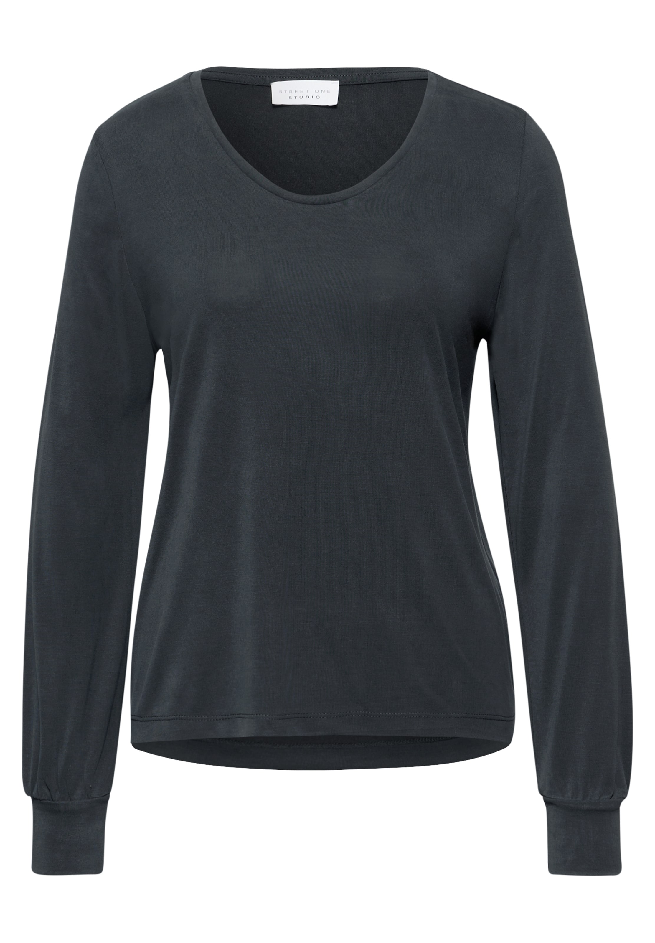 Street One Studio Shirt in Black: front