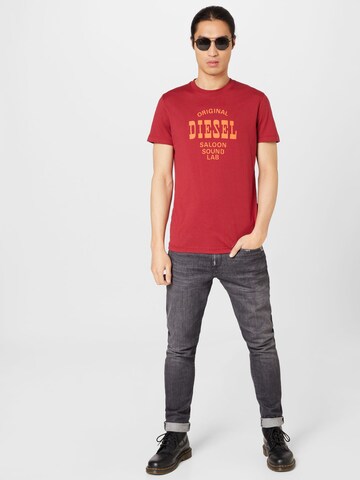 DIESEL - Camisa 'DIEGO' em vermelho