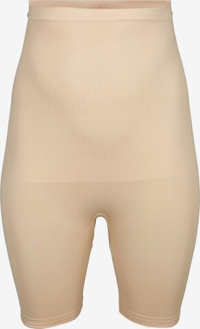 Skinny Pantaloni modellanti di Zizzi in beige: frontale