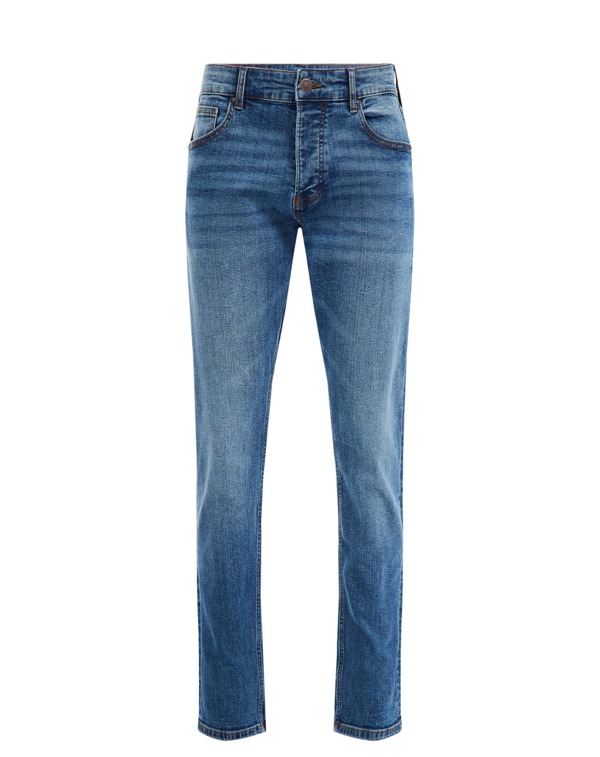 WE Fashion Slim fit Jeans in Blue: front