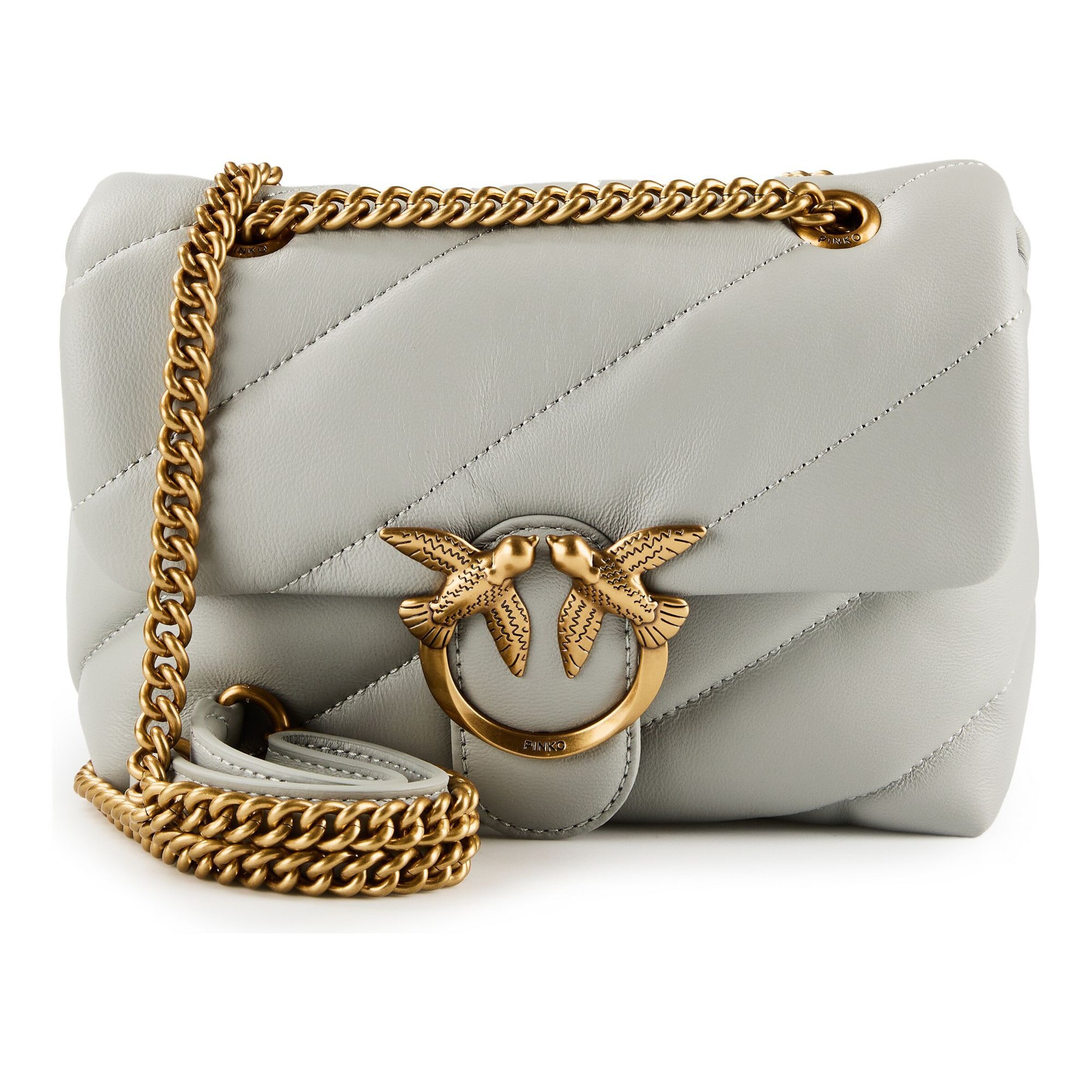 Sac à bandoulière 'Love' PINKO en gris : devant