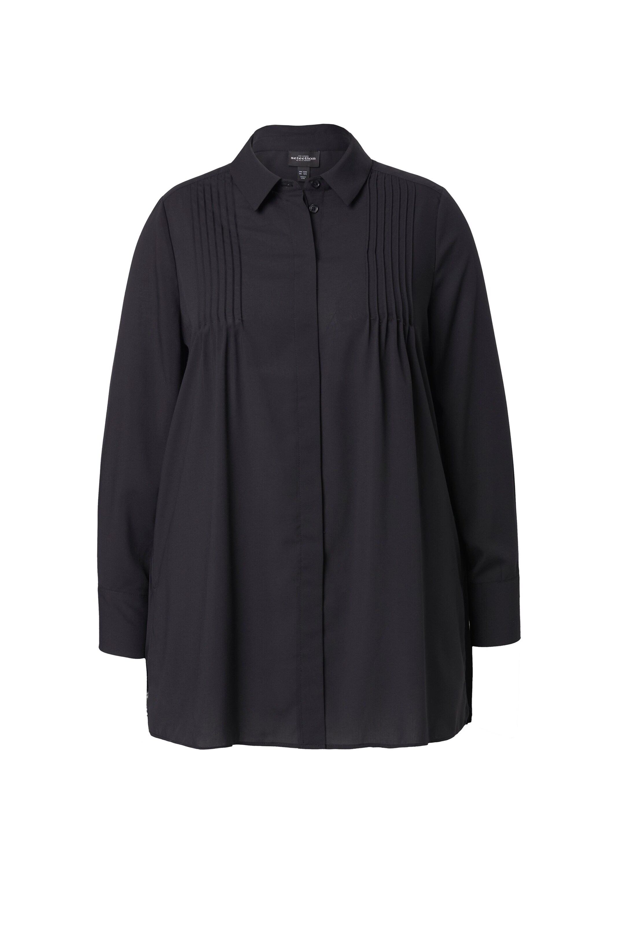 Ulla Popken Blouse in Zwart: voorkant