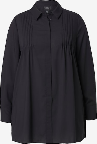 Ulla Popken Bluse in Schwarz: Vorderseite