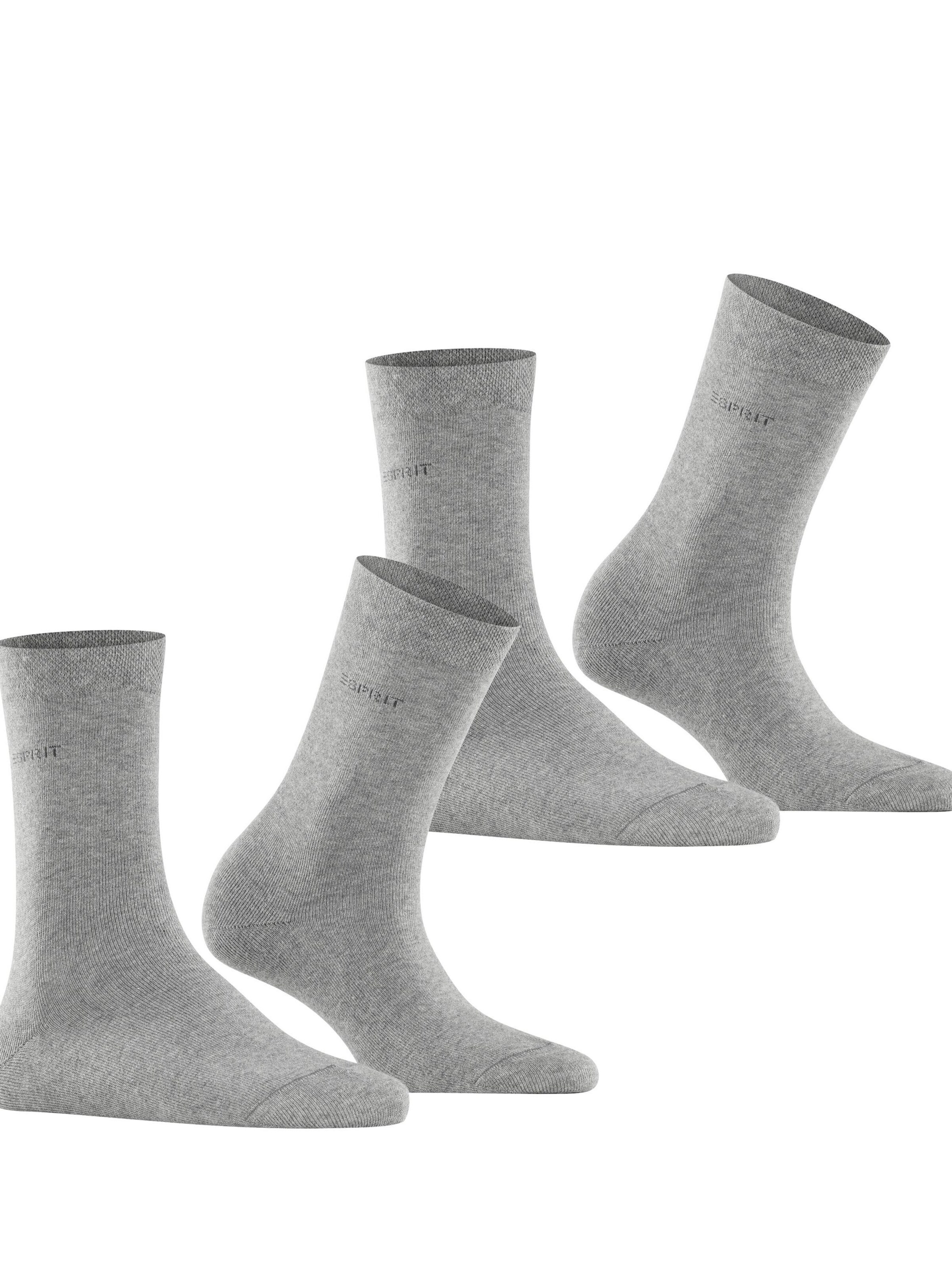 ESPRIT Socken 'Basic Easy 2-Pack'‌‌‌ in Grau