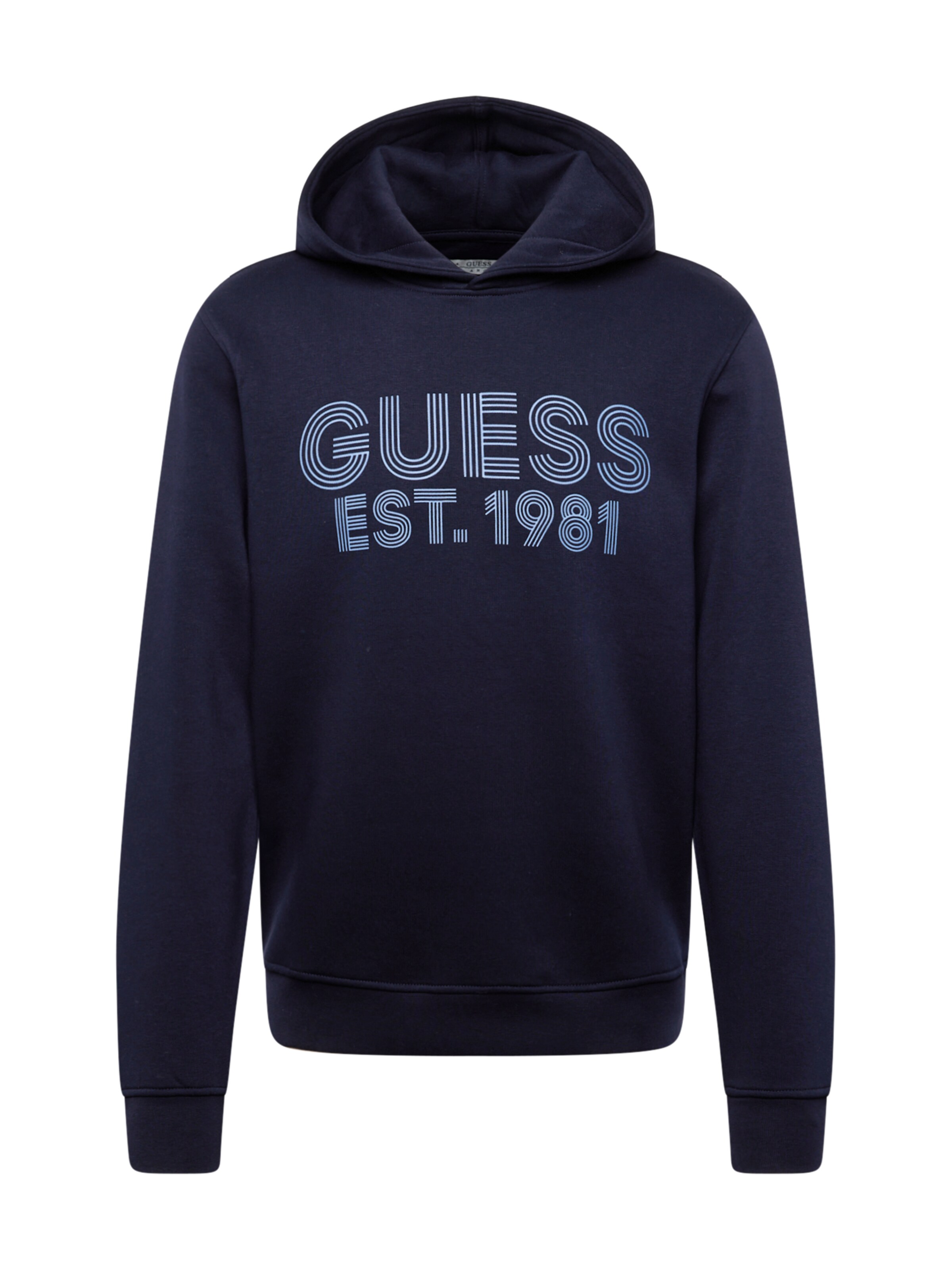 Sweat-shirt 'Beau' GUESS en bleu : devant