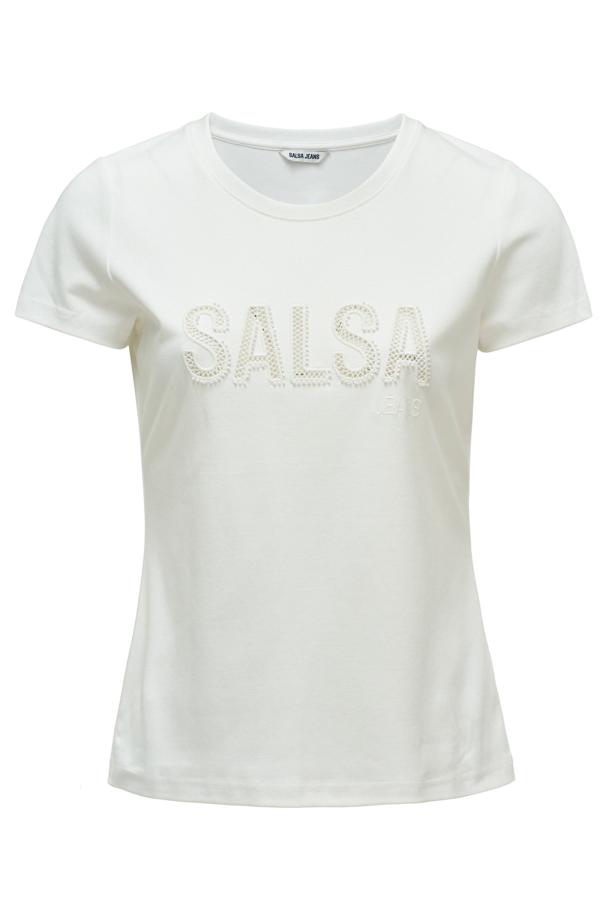 Salsa Jeans Shirt in Wit: voorkant
