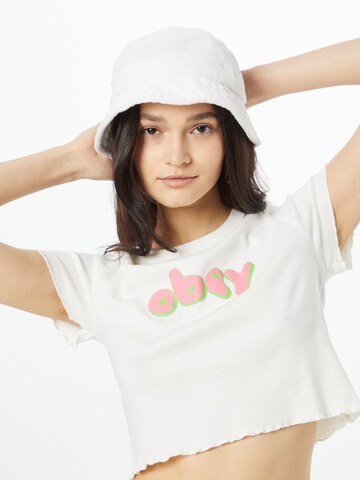 Obey T-shirt i vit