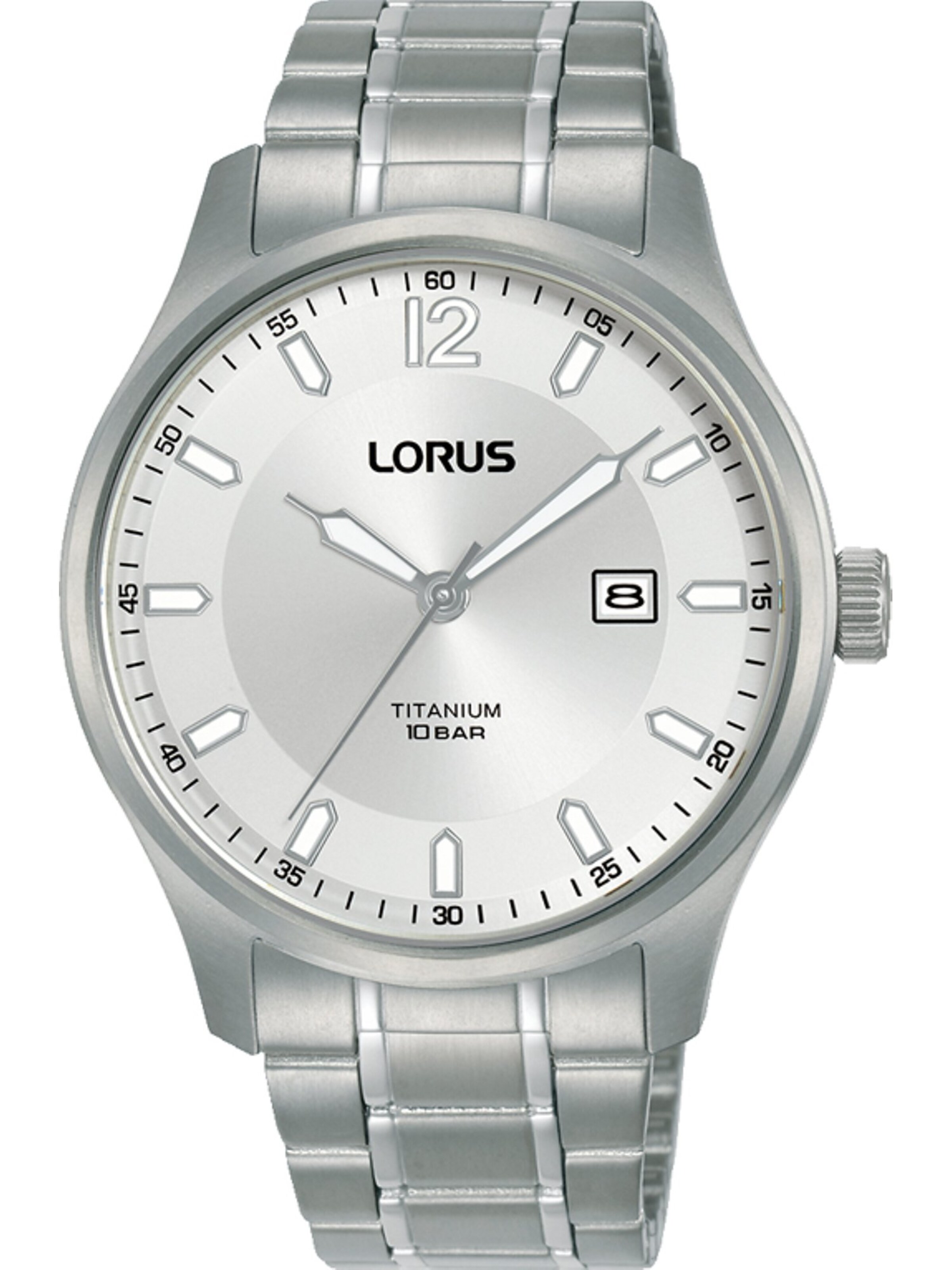 LORUS Analog Watch in Silver: front