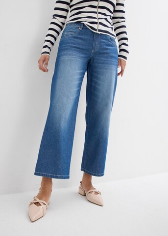 bonprix Wide leg Jeans in Blue
