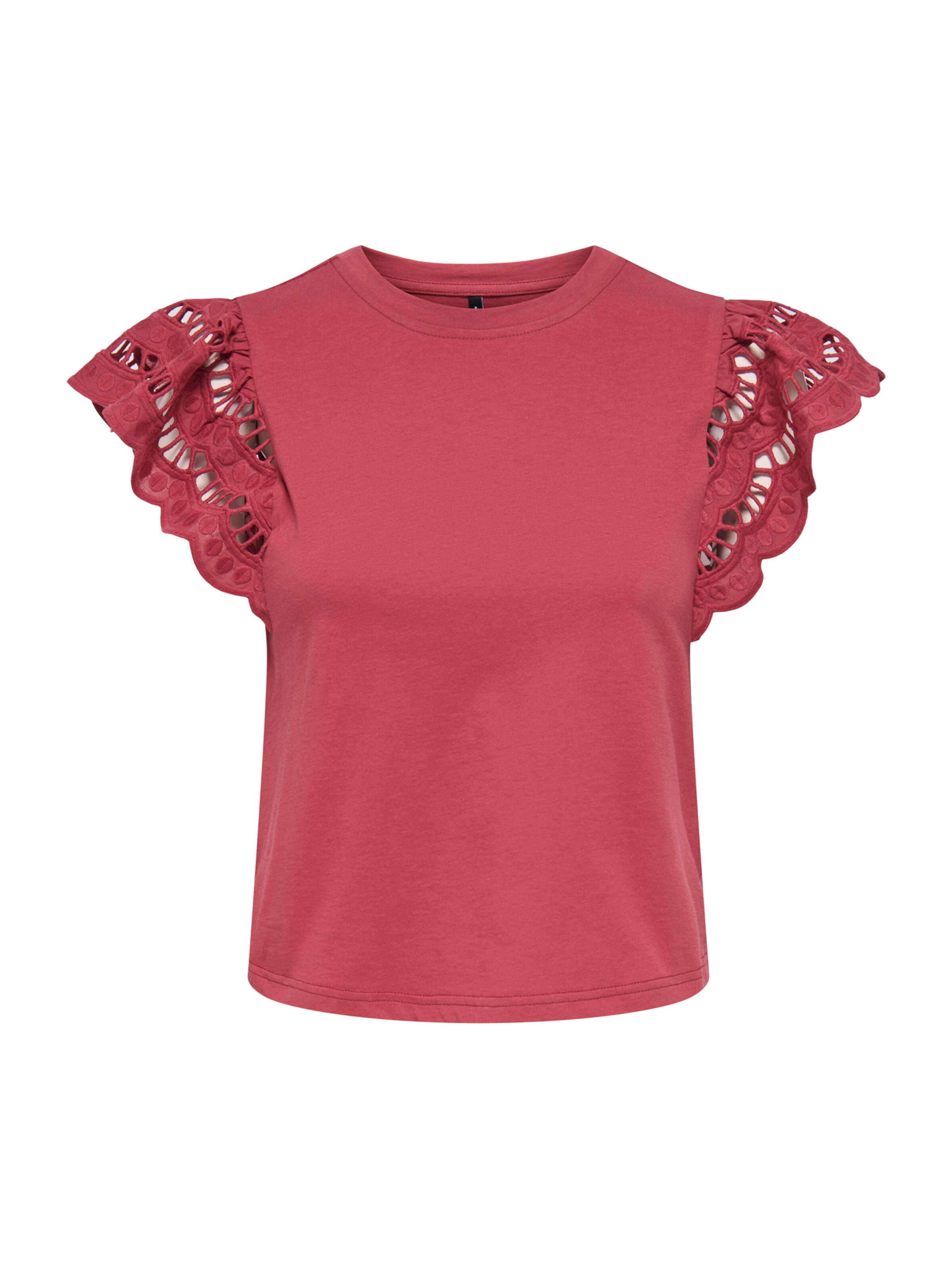 ONLY Тениска 'ONLMACY' в червено: отпред