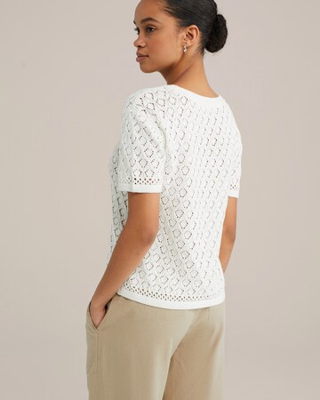WE Fashion Pulover | bela barva