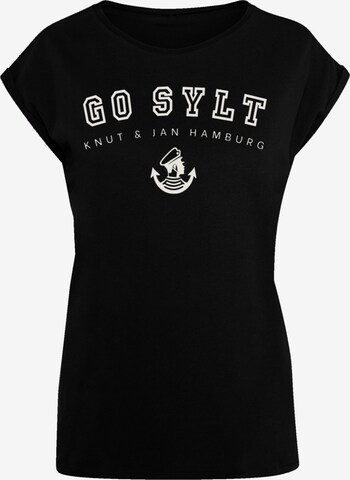 F4NT4STIC Shirt 'Go Sylt' in Zwart: voorkant