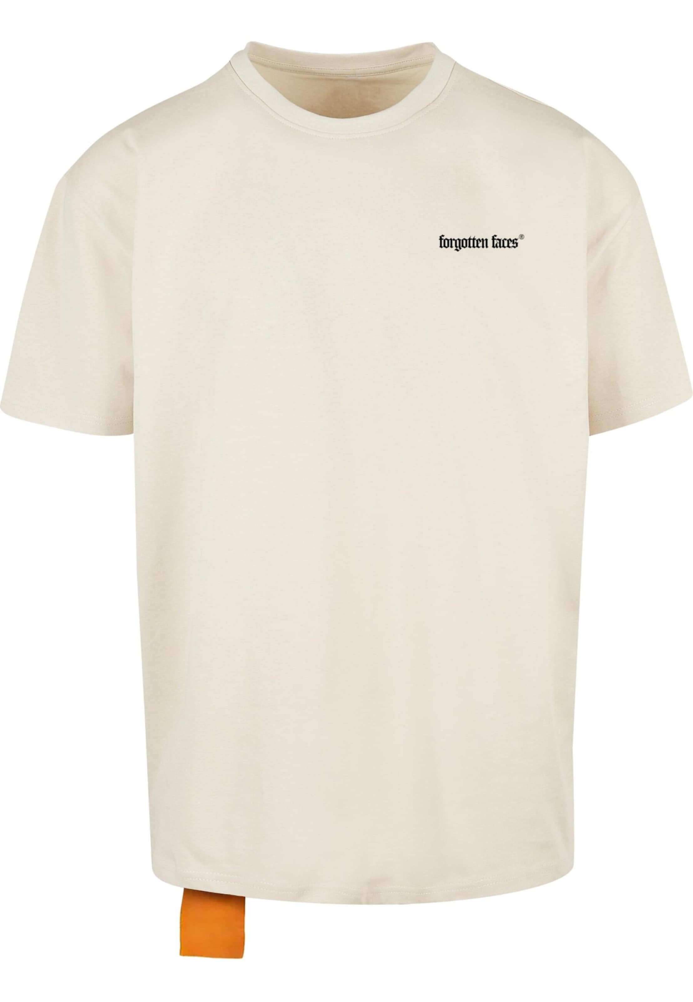 Forgotten Faces T-shirt 'Ghost' i beige: framsida