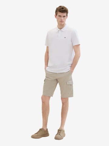 Regular Pantalon cargo TOM TAILOR en beige