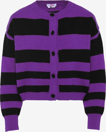MYMO Knit cardigan in Purple: front