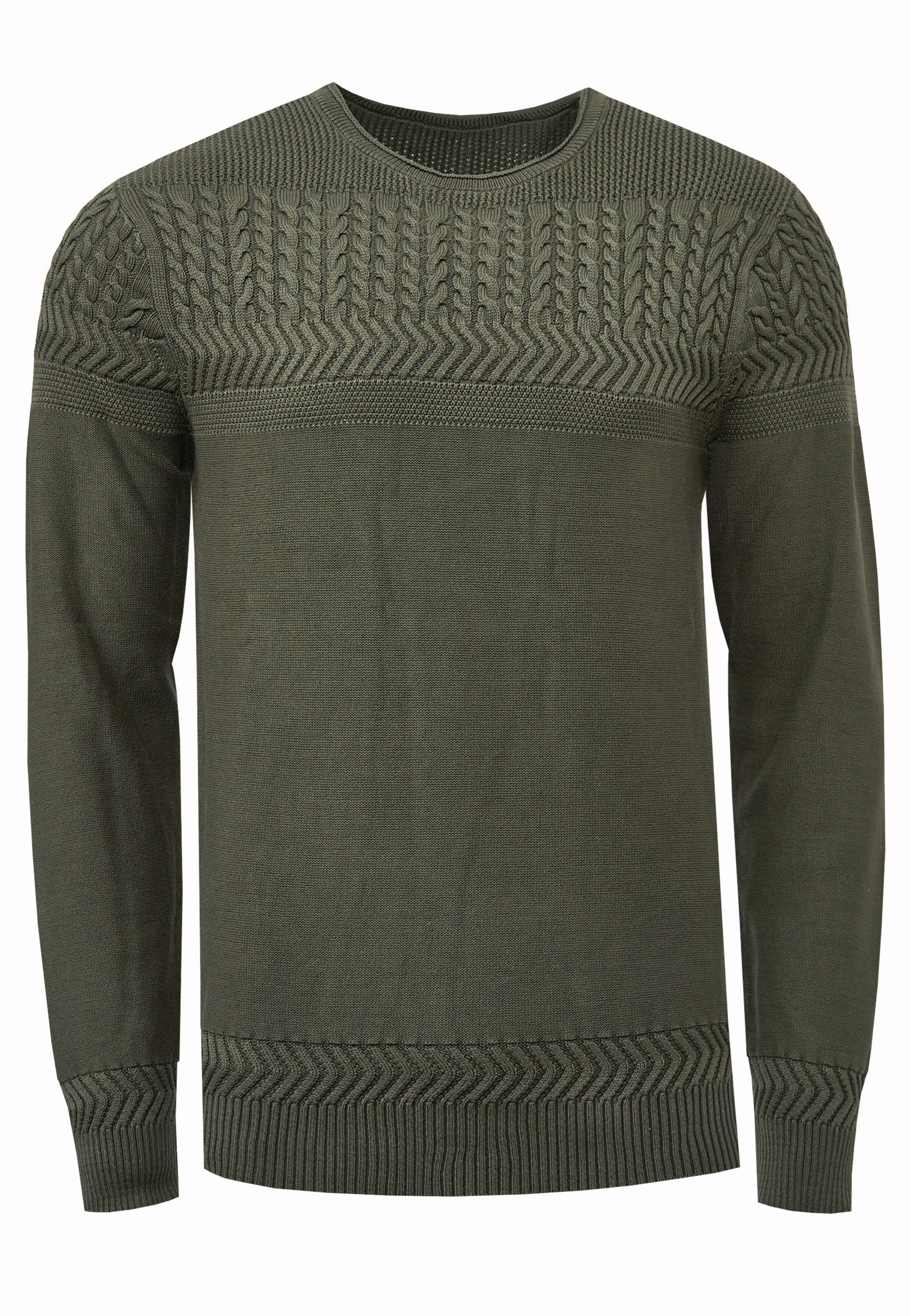 Rusty Neal Pullover in Grün: Vorderseite