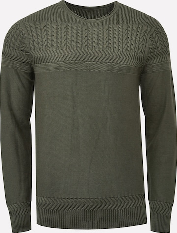 Rusty Neal Trui in Groen: voorkant