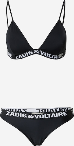 Zadig & Voltaire T-shirt Bikini i svart: framsida