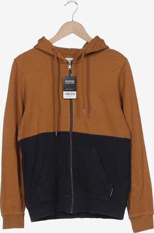 TOM TAILOR DENIM Sweatshirt & Zip-Up Hoodie in S in Brown: front