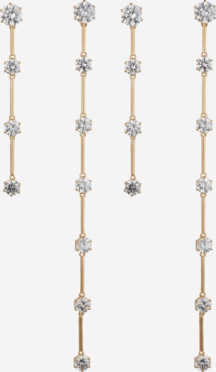 Swarovski Boucles d'oreilles en or / transparent, Vue avec produit