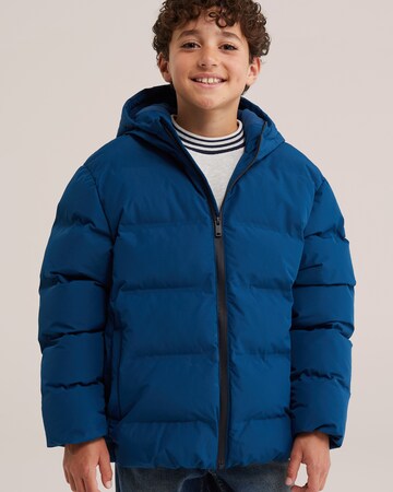 WE Fashion Winterjas in Blauw: voorkant