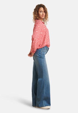Smashed Lemon Wide leg Jeans in Blauw
