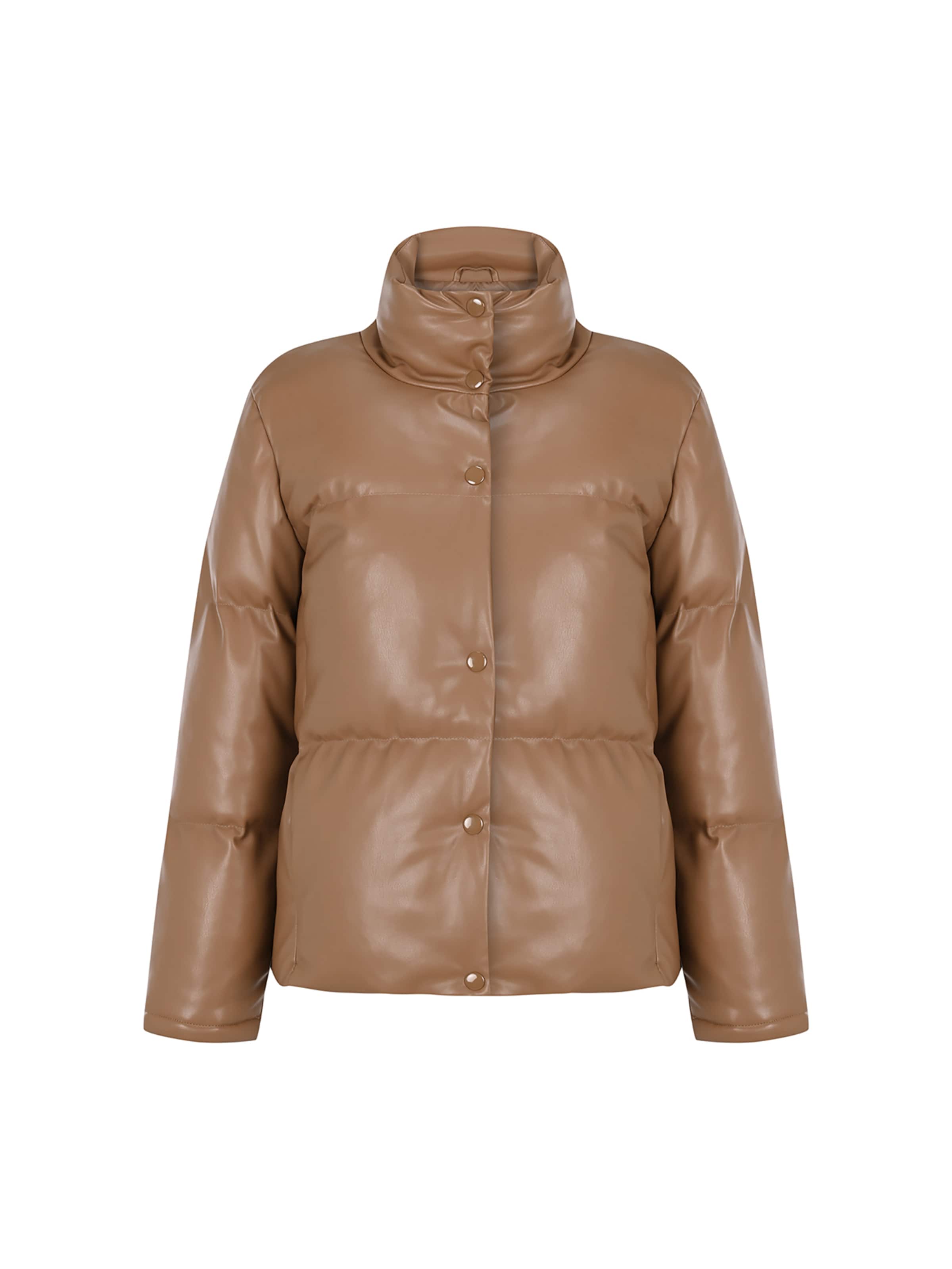 FRESHLIONS Winterjacke 'Olena' in Braun: Vorderseite