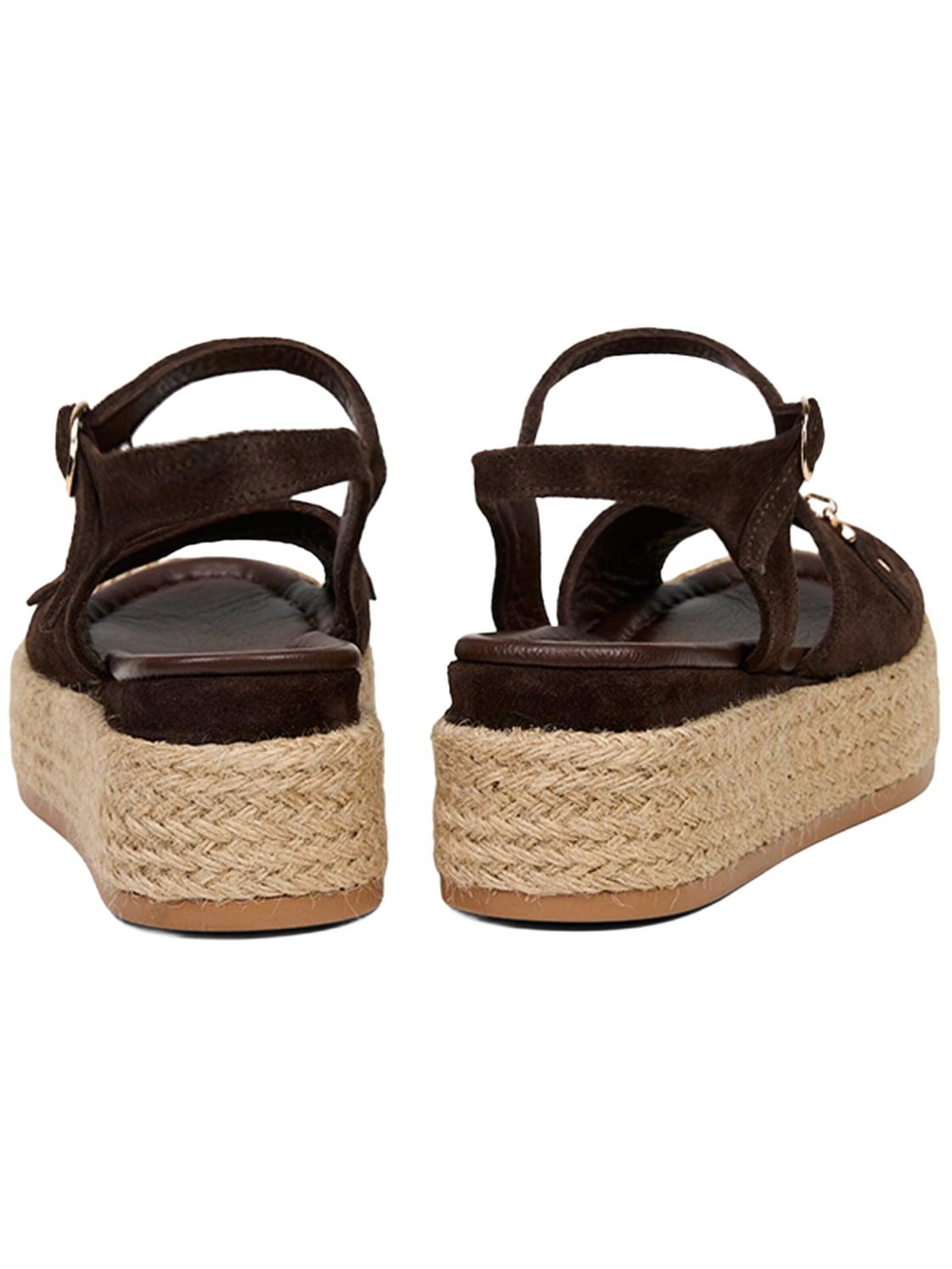 Sandales 'Keilsandalen' Desa en marron