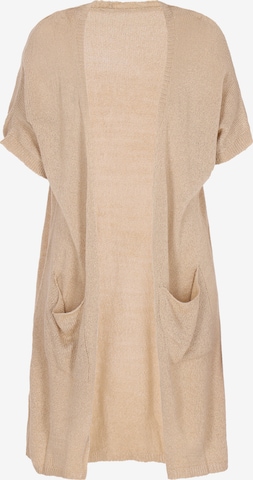 IDONY - Casaco de malha 'Fashion Look' em bege: frente