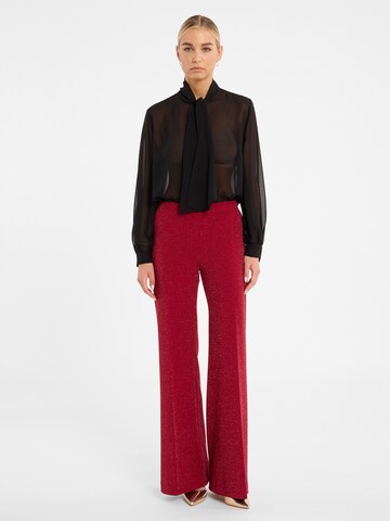 Ana Alcazar Bootcut Hose 'Cilky' in Rot