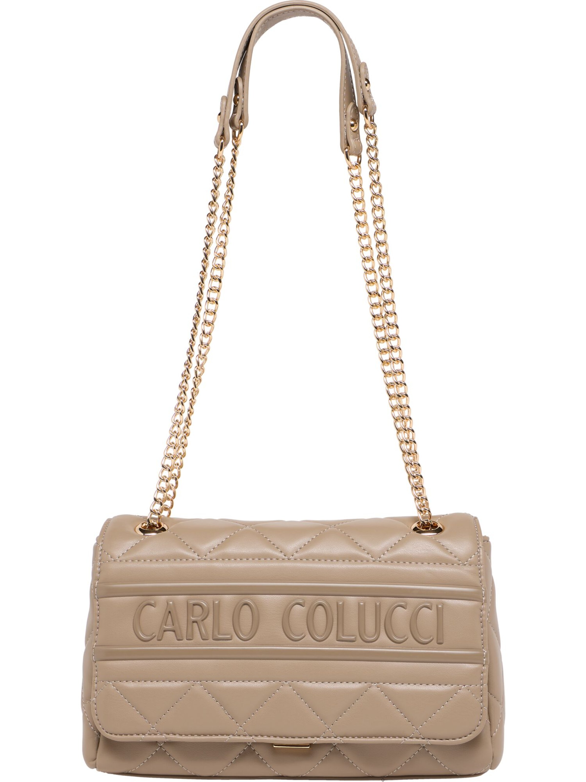 Carlo Colucci Schoudertas 'Fambri' in Beige: voorkant