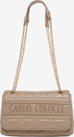 Sac bandoulière 'Fambri' Carlo Colucci en beige : devant