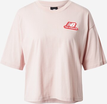 new balance T- Shirt in Pink: predná strana