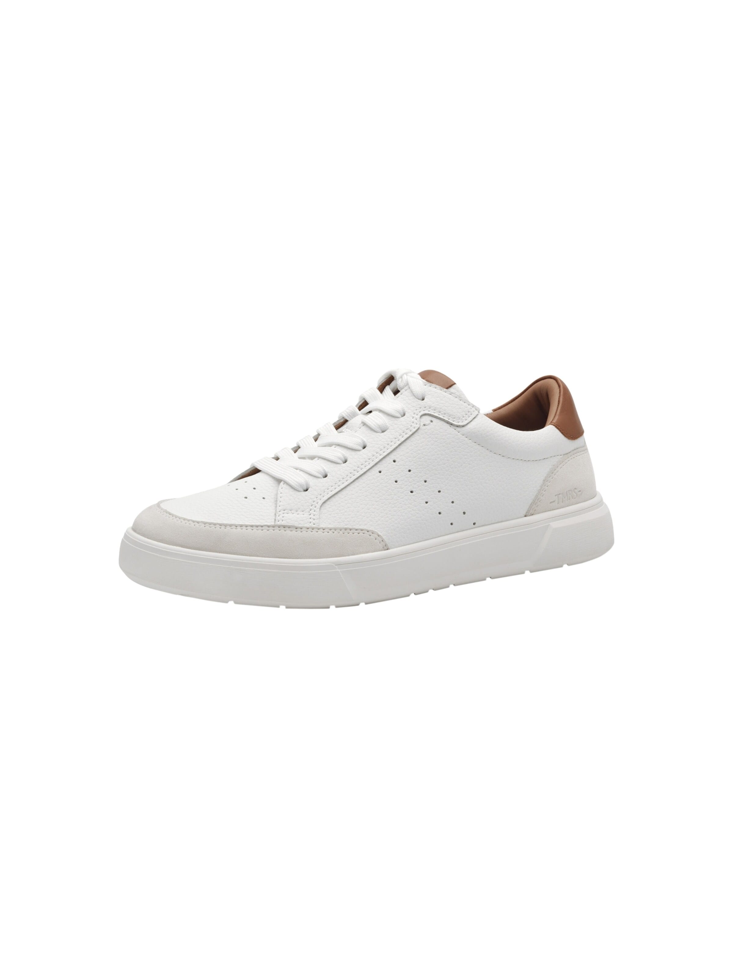 Tamaris Sportieve veterschoen 'Niedrige Sneaker aus Leder' in Wit