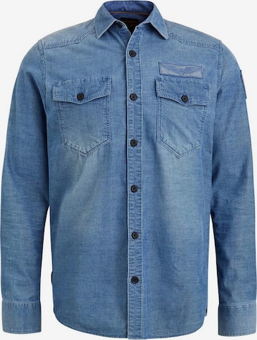 PME Legend Regular fit Overhemd in Blauw: voorkant