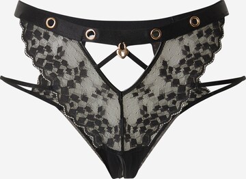 Slip 'Desire' di Hunkemöller in nero: frontale