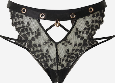 Hunkemöller Slip 'Desire' in gold / schwarz, Produktansicht