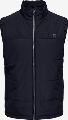 Only & Sons Vest in Blue: front