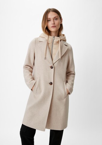 Manteau mi-saison comma casual identity en beige : devant