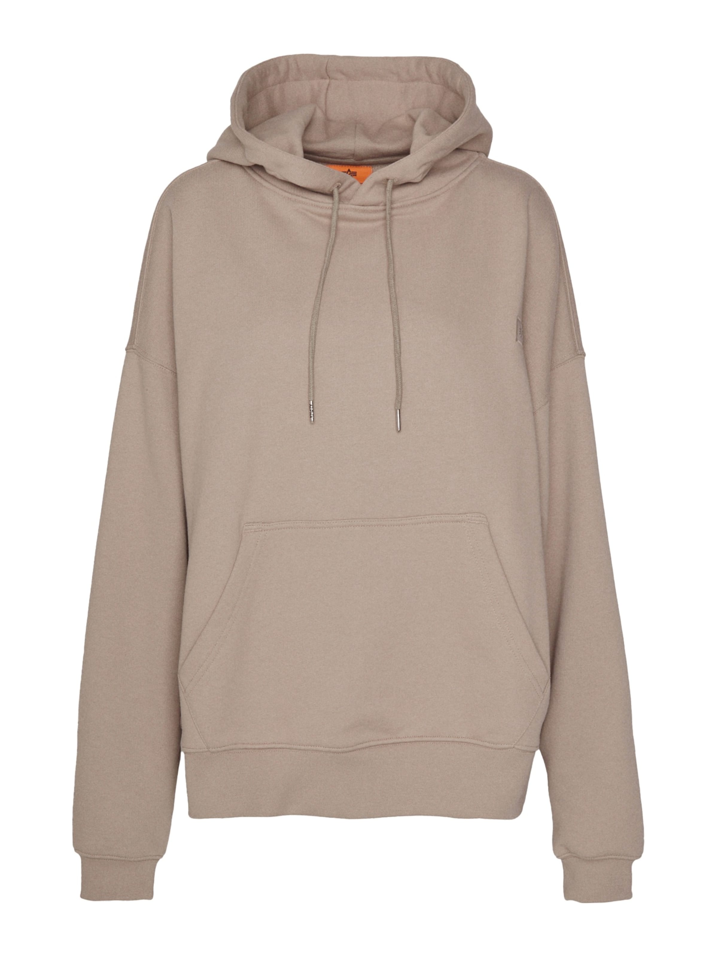 ALPHA INDUSTRIES Bluza rozpinana 'Essentials' w kolorze beżowy: przód