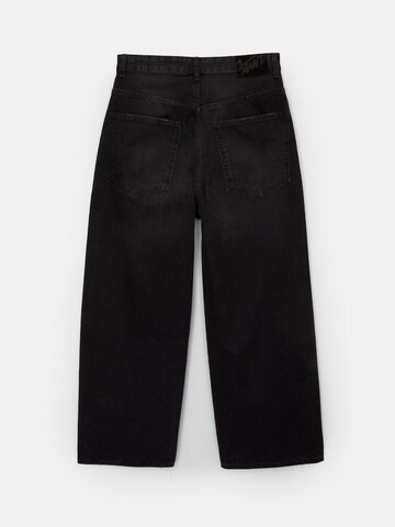 Pull&Bear Wide leg Jeans in Black